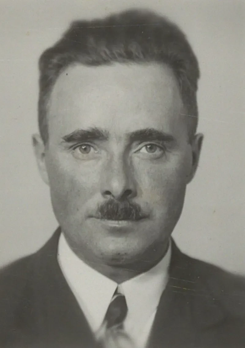 Polizeifoto im Porträt von Wilhelm Budde, 1937.