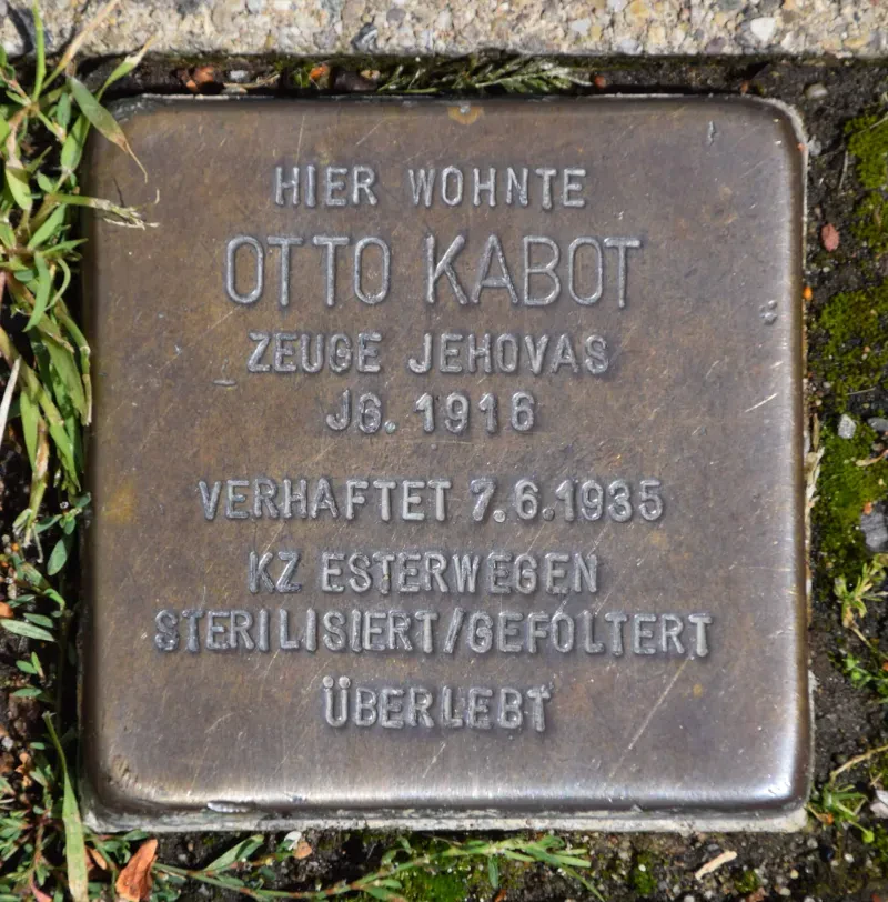 Stolperstein für Otto Kabot in der Formesstraße 19 in Köln, 2021