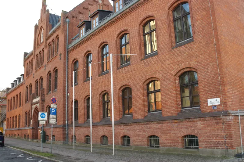 Das ehemalige Strafgericht in Greifswald in der Domstraße 7.