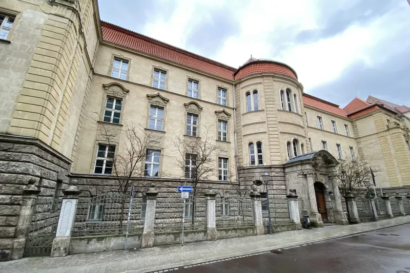 Außenansicht des Gerichtsgefängnis Halle/Saale.
