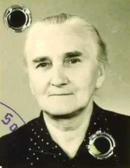 Paßfoto von Martha Gehrke von 1952.