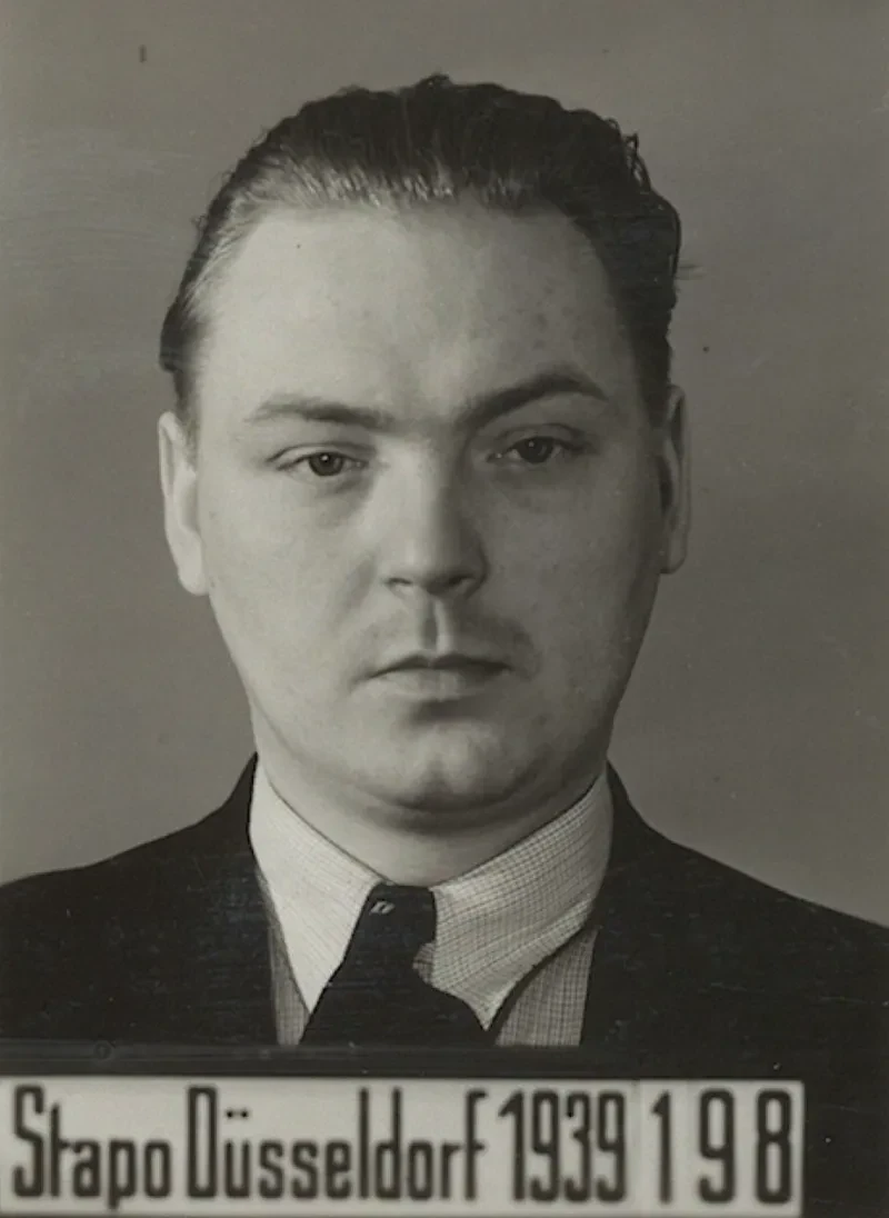 Porträt von Ernst Schneider, Polizeifoto 1939