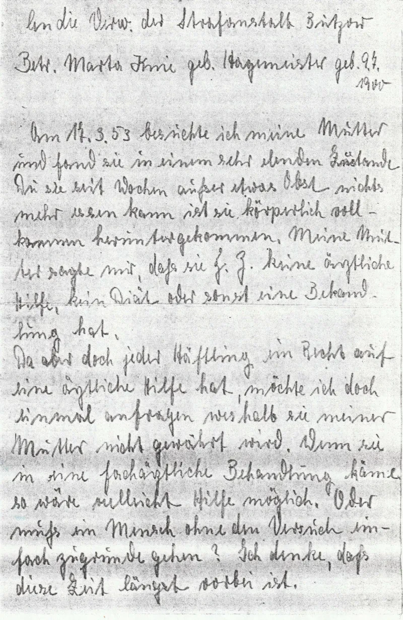 handschriftlicher Brief