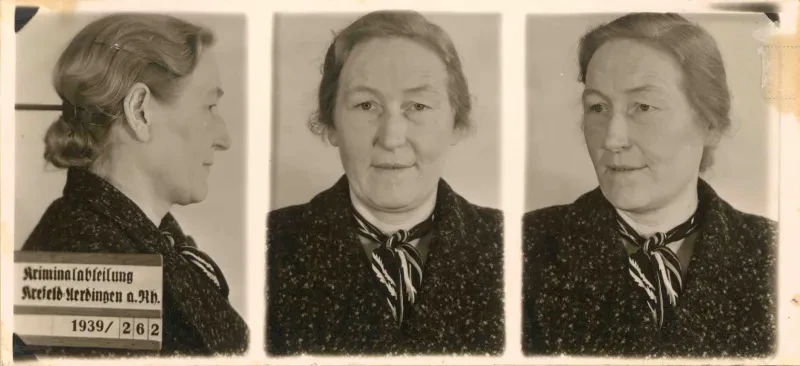 Polizeibilder von Auguste Wolf.